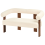 Beliani Sofa 2 Seater ILBRO Boucle Off-White/ Dark Brown 9
