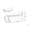 Beliani Right-Hand Chaise Longue PESSAC with Storage Velvet Light Grey 5