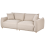 Beliani Sofa 3 Seater JUBEK Fabric Beige 5