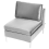 Beliani Modular Sofa 3 Seater EVJA Velvet Grey 9