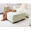 Beliani Ottoman LUNGO Boucle White 5