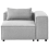 Beliani Corner Seat BRANDE Grey Symmetrical 4