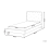 Beliani Bed Velvet CORSAINT 90 x 200 cm (EU Single) Beige 4