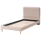 Beliani Bed Velvet CORSAINT 90 x 200 cm (EU Single) Beige 5