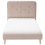 Beliani Bed Velvet CORSAINT 90 x 200 cm (EU Single) Beige 6