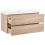 Beliani Wall Mounted Vanity Unit with Basin URUCU Light Brown 4