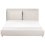 Beliani Bed Fabric BAJONNA 160 x 200 cm (EU King Size) Beige 6