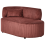 Beliani Left-Hand Chaise Longue VANVEY Corduroy Red 6