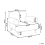 Beliani Armchair KIBERG Fabric Taupe 3