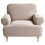 Beliani Armchair KIBERG Fabric Taupe 4