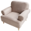 Beliani Armchair KIBERG Fabric Taupe 5