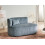 Beliani Left-Hand Chaise Longue VANVEY Corduroy Blue 6