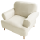 Beliani Armchair KIBERG Fabric Beige 5