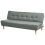 Beliani Sofa Bed 3 Seater ALSTEN Fabric Green 4