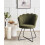 Beliani Armchair LOVELOCK Boucle Dark Green 2