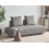 Beliani Chaise Longue SEILLANS Fabric Grey 2