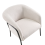 Beliani Armchair KROSSEN Fabric Light Beige 6