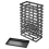 Beliani Umbrella Stand KAMSAR Metal Black 4