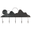 Beliani Wall Mounted Coat Rack SLIGO Black 4