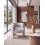 Beliani Armchair BUREA Chenille Light Grey 2