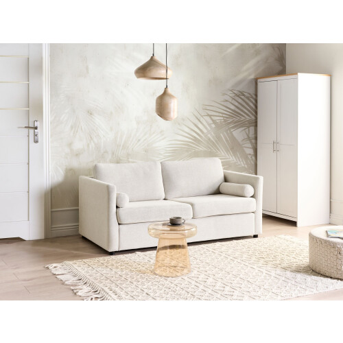 Beliani Sofa Bed INKOO Fabric Off-White 1