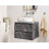 Beliani Wall Mounted Vanity Unit SERRA 60 cm Black Marble 2