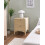 Beliani 2 Drawer Bedside Table ARDURA Metal Beige 3
