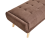 Beliani Ottoman HABO Fabric Dark Brown 6