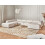 Beliani Modular Corner Sofa 5 Seater ARDAL Boucle Off-White Right Hand 6