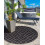 Beliani Outdoor Rug AJMER Black ø 160 cm 2