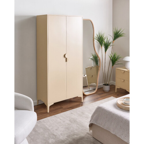 Beliani Wardrobe ARDURA Beige Metal 1