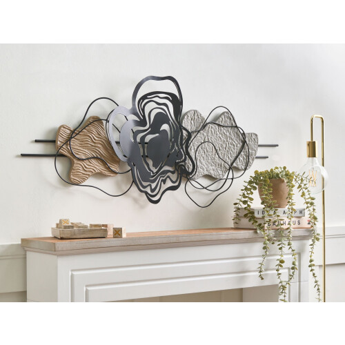 Beliani Wall Decor SALLINS 48 cm Metal Black 1