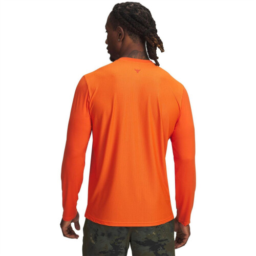 Under Armour (XS, Orange) Under Armour Mens Project Rock Iso-Chill Technical Top 1