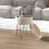 5L Velvet-Feel Storage Ottoman - Cream White 3