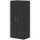 Double Panel Door Wardrobe, with Shelves - Black 2
