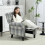 160 Reclining Armchair, with Footrest - Grey 3