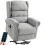Velvet-Feel Electric Riser Recliner Chair - Grey 1