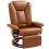 Faux Leather Recliner Chair - Brown 1