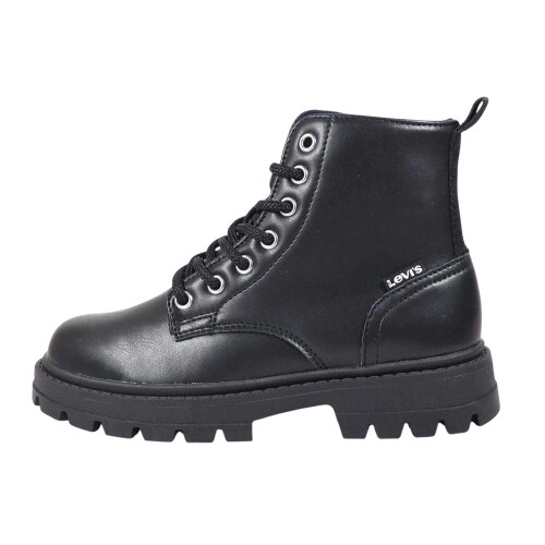 (2.5 UK, Black) Levis Childrens/Kids Pasadena Combat Boots 2