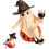 Halloween Ghost Statue Resin Pumpkin Skull Figurine Cute Tabletop Decor 1