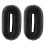 Oypla Oypla Coco Equestrian Black Rubber Martingale Stops Pair 1