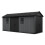 Keter Keter Newton Plus Dual Entry Shed 17x7.5ft - Grey 1