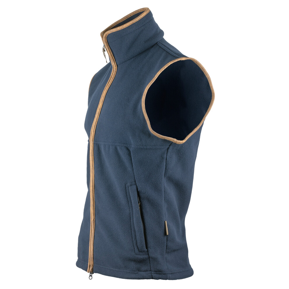 Jack Pyke Countryman Fleece Gilet In Navy- Medium - Image 3