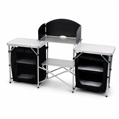 Oypla Oypla Large Portable Folding Outdoor Aluminium Camping Kitchen Work Top