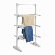 Oypla 3 Tier Electrical Heated Folding Clothes Horse Airer Dryer with 24 Heated Rails