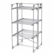Oypla 3 Tier Electrical Heated Folding Clothes Horse Airer Dryer with 36 Heated Rails