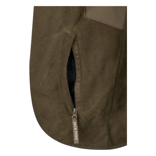 JACK PYKE JACK PYKE Rannock Fleece Pullover Dark Olive X-Large