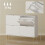 Elegant Four-Drawer Shoe Cabinet - White 5