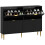 Elegant Four-Drawer Shoe Cabinet - Black 1