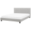 Beliani Bed Fabric LA ROCHELLE 180 x 200 cm (EU Super King) Light Grey 1